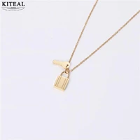 kiteal 2020 new hit gold filled female friend necklaces pendants key and lock vintage necklace high quality jewelry
