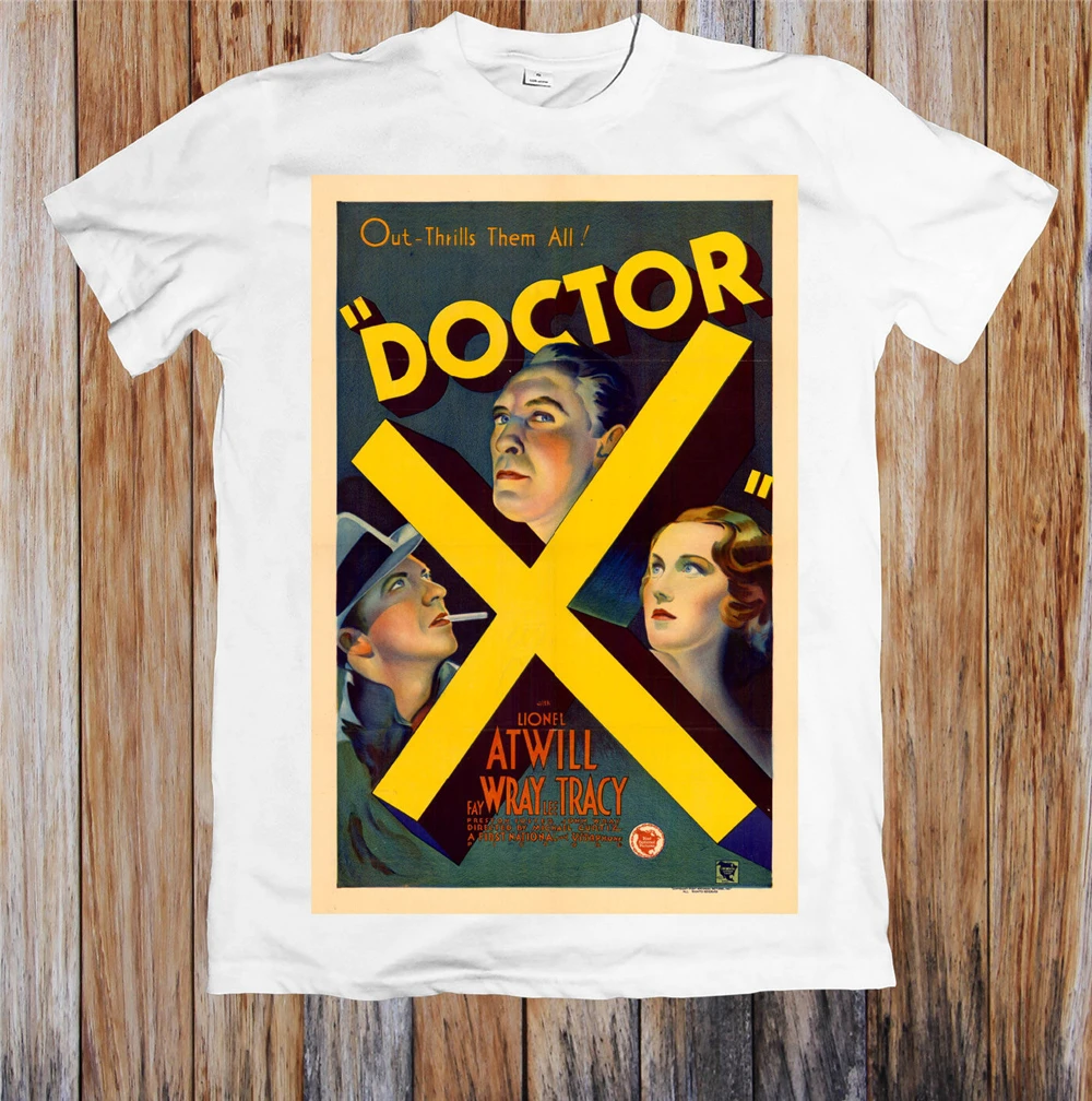 Доктор х 1930'S ретро-постер к фильму унисекс футболка Забавный дизайн | Мужская