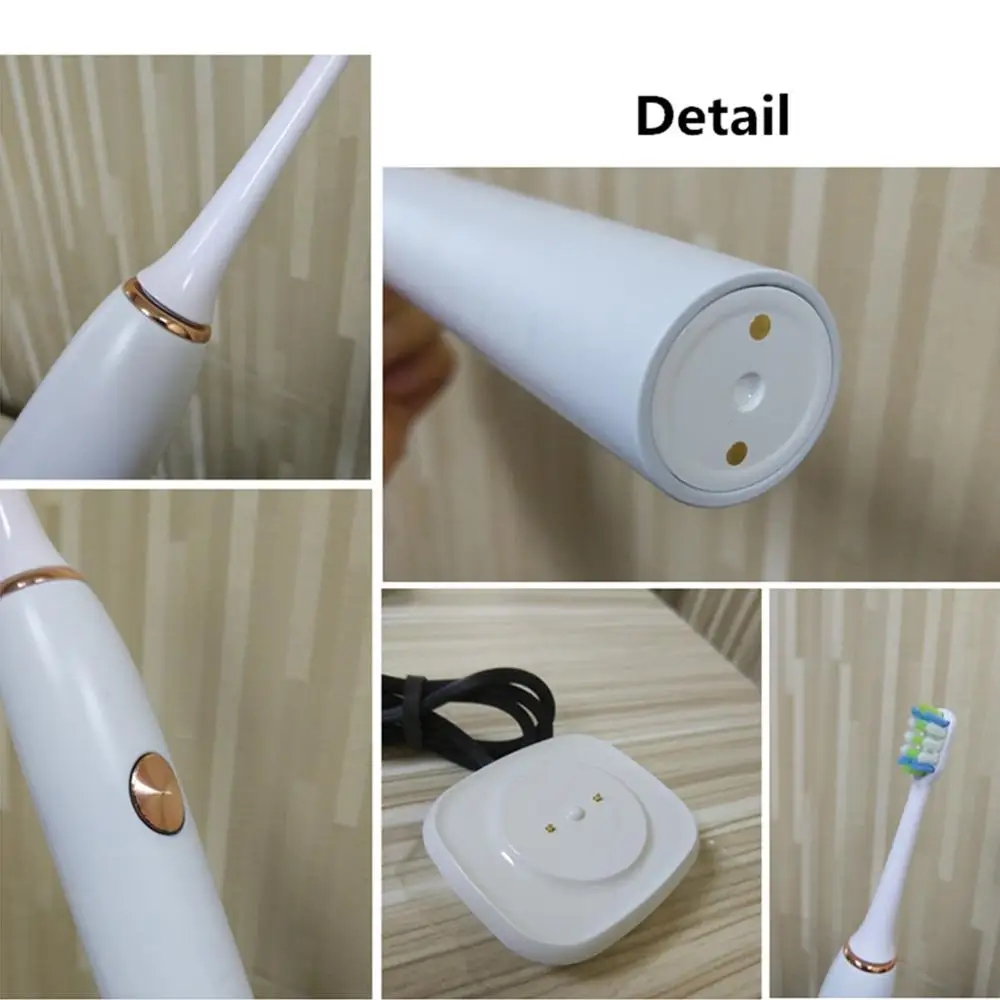 Зубная щетка Ультразвуковая электрическая перезаряжаемая с подставкой USB