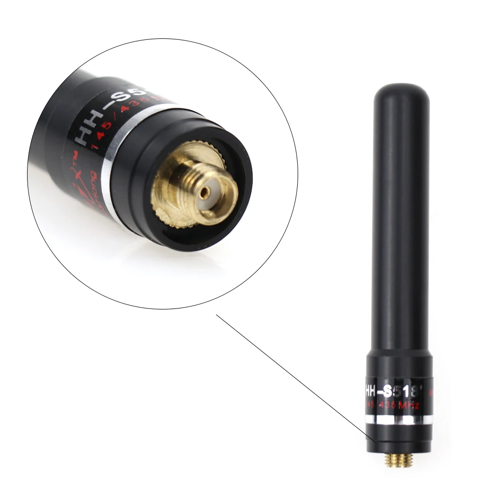 2 шт. SMA-Женская Двухдиапазонная стандартная антенна подходит для Baofeng стандарта V2