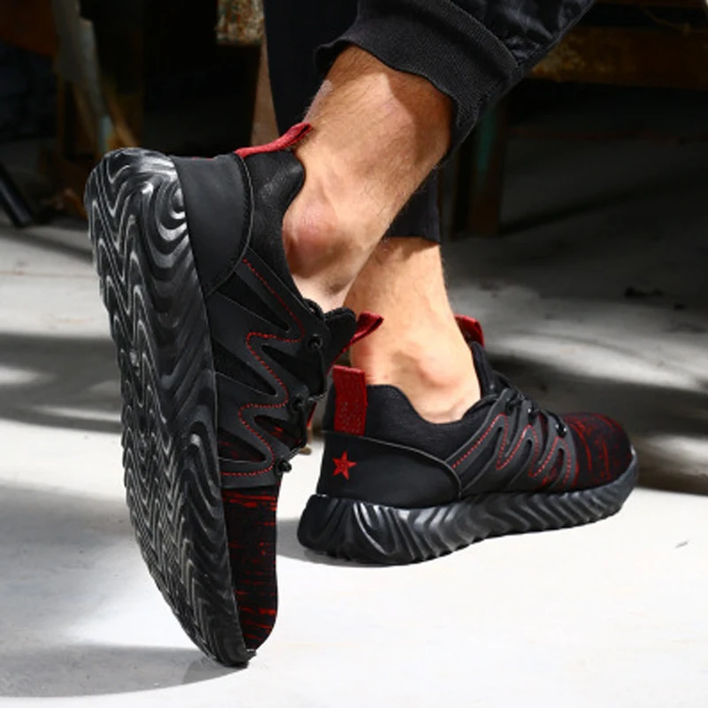 Защитная Рабочая обувь для мужчин мужские ботинки со стальным защитным носком