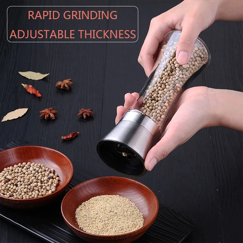 Ручная мельница для соли и перца нержавеющая сталь пряный кофе бобовый соус