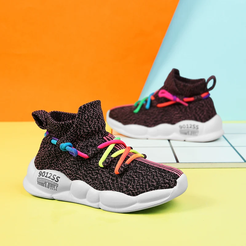 Girls Shoes Fashion Kids Boys Sports Teenagers Casual Knitted Socks Lightweight And Breathable | Детская одежда и обувь