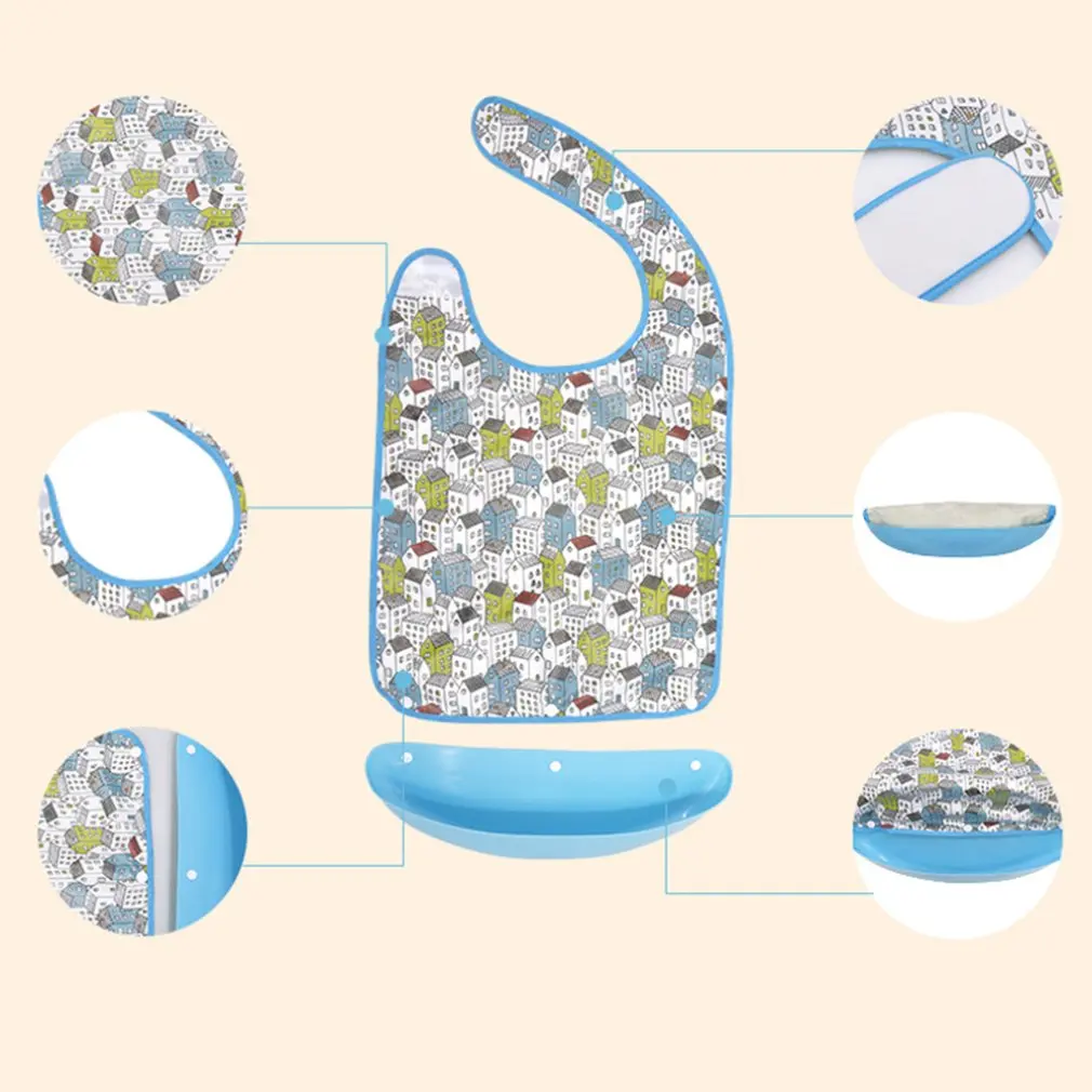

Bibs For The Elderly Eating Waterproof And Leak-proof Saliva Towels Practical Adult Bibs Adult Meal Pockets