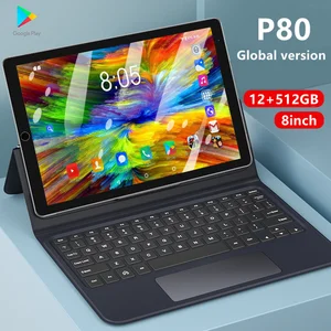 tablet p80 tablet pc 8 inch laptops 12gb ram 512gb rom tablet android 10 core tablete android 10 0 gaming laptop dual sim free global shipping