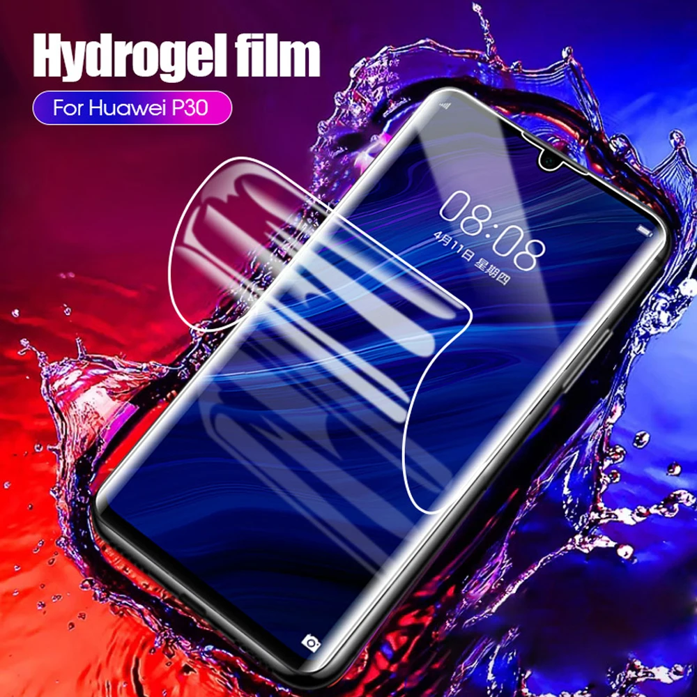 Гидрогелевая пленка для huawei honor view 30 pro v30 20 20i 20S lite защитная на весь экран не