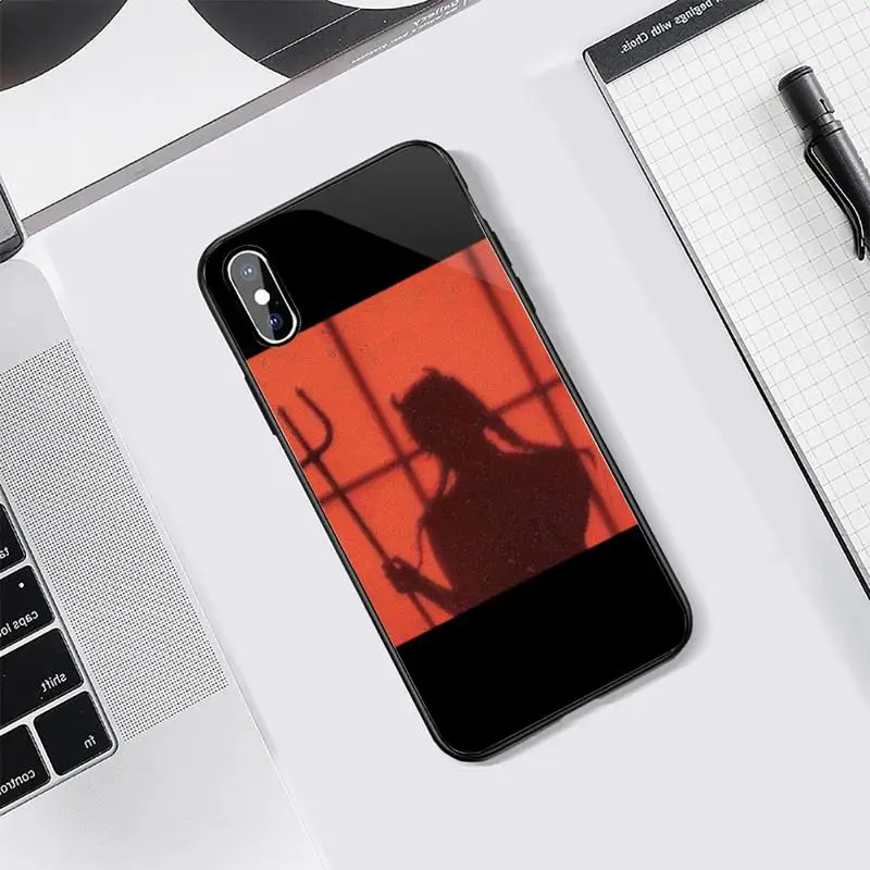 

Sexy Devil woman Phone Cases Tempered glass For iphone 5C 6 6S 7 8 plus X XS XR 11 PRO MAX