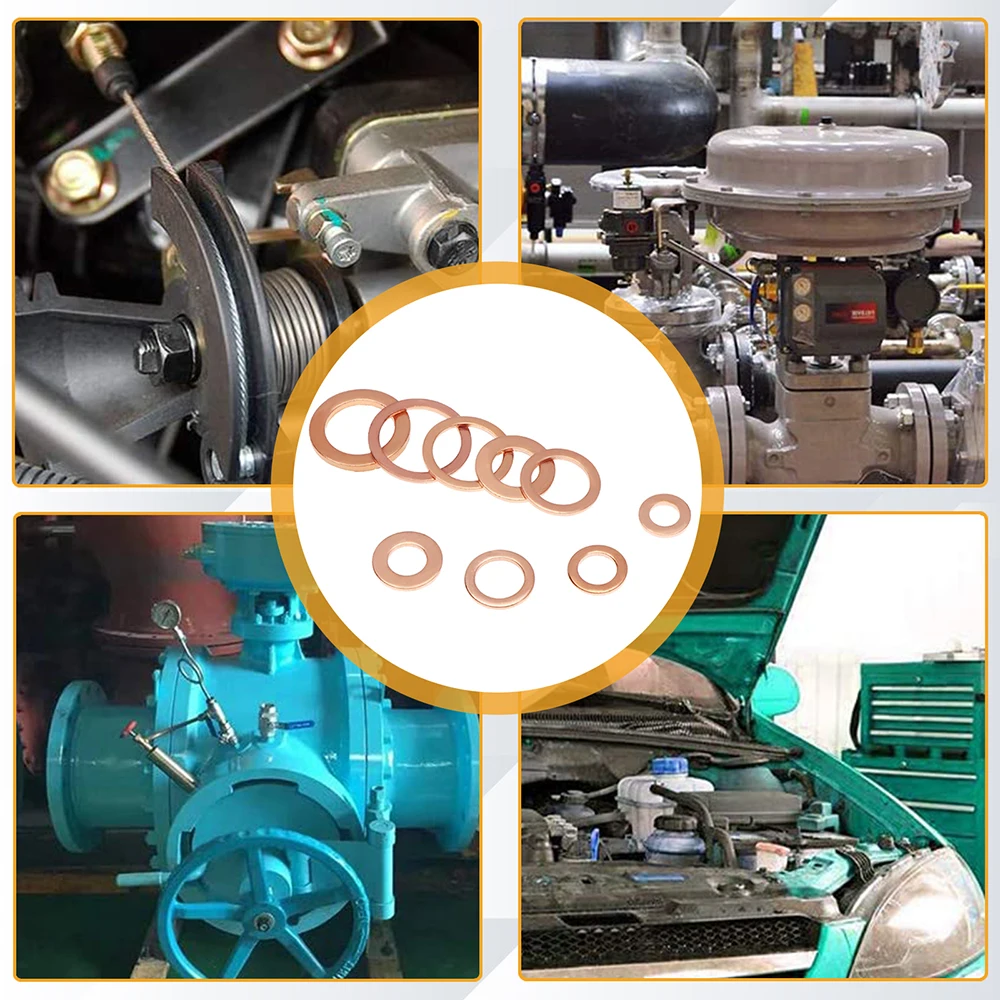 200 шт. медное кольцо для герметизации