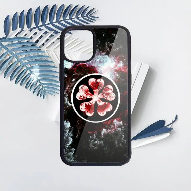 

Dark Black Clover Anime Phone Case PC for iPhone 11 12 pro XS MAX 8 7 6 6S Plus X 5S SE 2020 XR Anti-fall protective funda