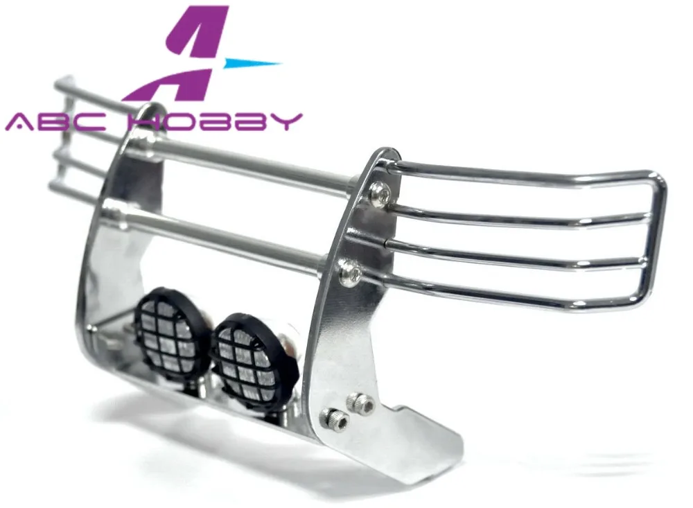 Модель автомобиля R/C 1/10 RC TAMIYA CC01 PAJERO металлический бампер серебристый или