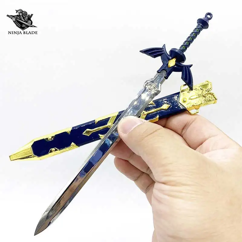 Металлическая НЕОБРАБОТАННАЯ мини-модель для геймеров Link Master Sword Breath of The Wild Hylian