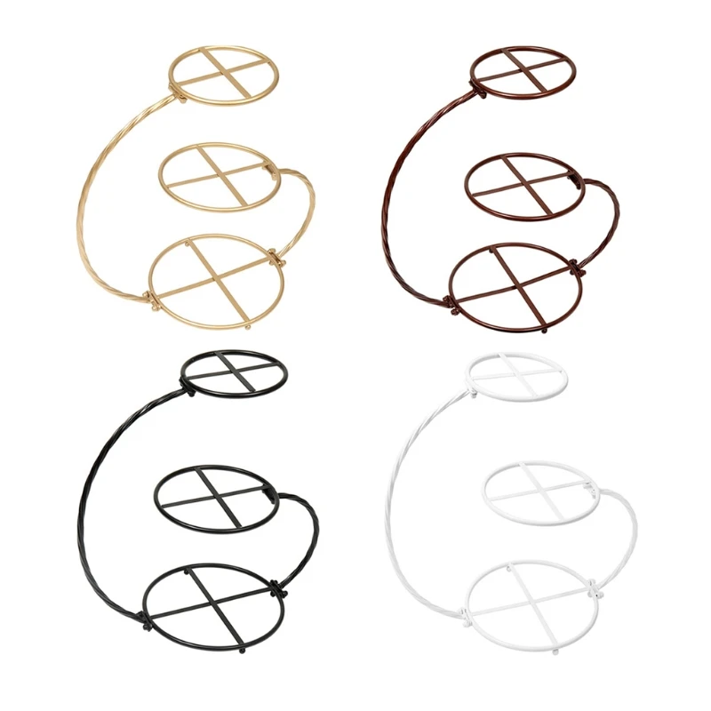 

Cupcake Stand Three Layers Round Shape Snack Rack Optional Macaroon Tower Stand Practical and Popular Cake Display