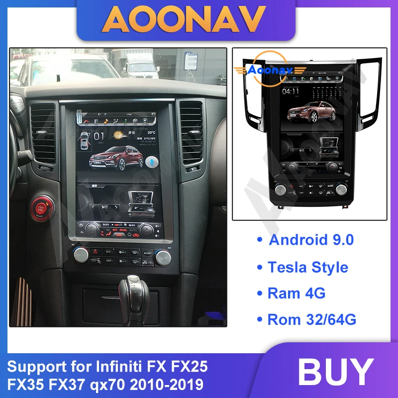 

2din Android car auto radio multimedia player For Infiniti FX FX25 FX35 FX37 qx70 2010-2019 car stereo autoradio GPS navigation
