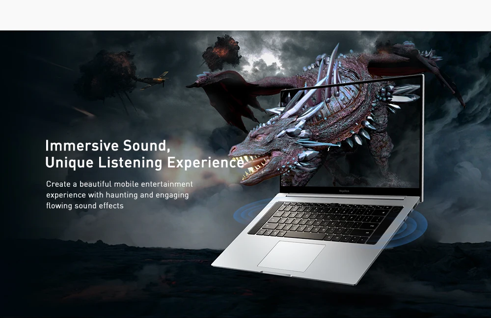 Ноутбук HUAWEI Honor MagicBook Pro 16,1 дюймов ОС Linux Intel Core i5-8265U 3,9 ГГц 8 Гб DDR4 ram 512 ГБ SSD ноутбук