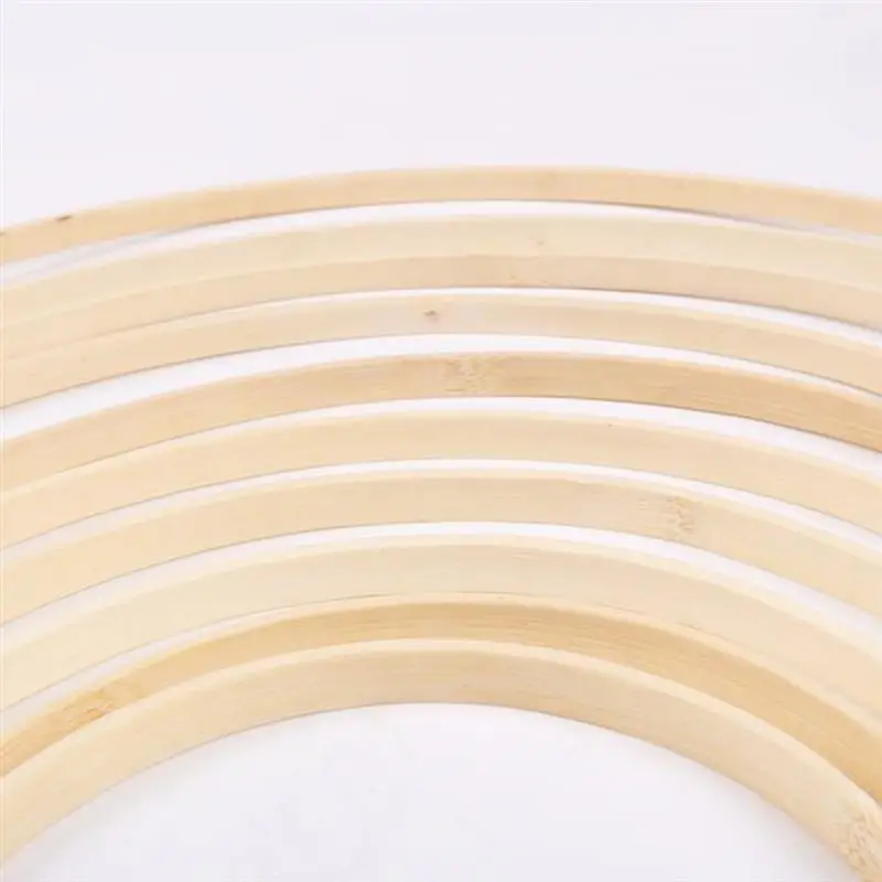 Dreamcatcher DIY Crafts Accessories Wooden Hoop Room Ornaments Wind Chimes Natural Bamboo Ring Home Decoration