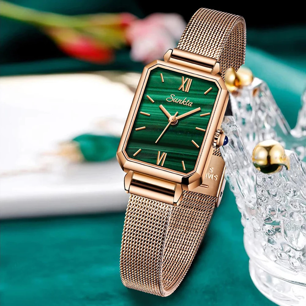 Sunkta кварцевый механизм высокое качество Водонепроницаемый Женские часы