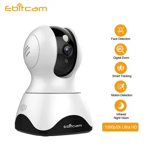 1080p 2k security wireless 360 rotate wifi ip camera ptz night vision ai auto track surveillance nany baby monitor webcam indoor free global shipping