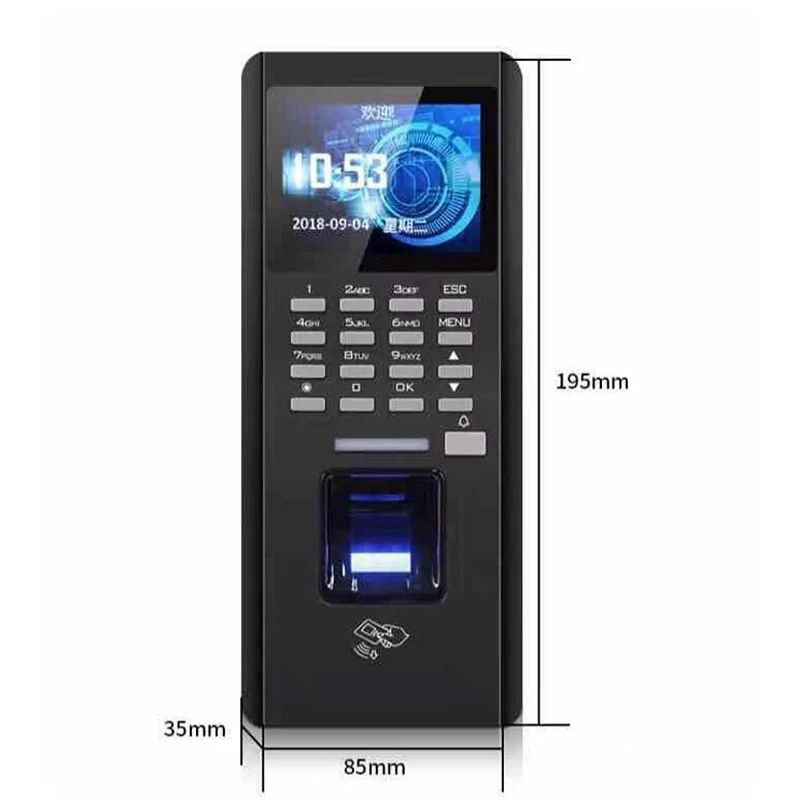 RFID Fingerprint Door Access Control System TCP/IP Biometric wiegand26 with Software Password Keypad U disk transmission | Безопасность