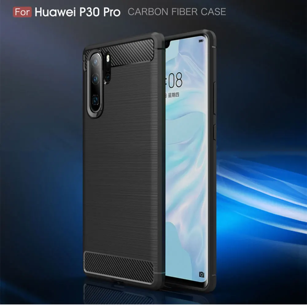 Для huawei P30 Pro Чехол P30 Чехол Мягкий бампер из углеродного волокна ТПУ Силиконовая задняя крышка для huawei P30 Lite чехол для Meizu M6s mbluS6