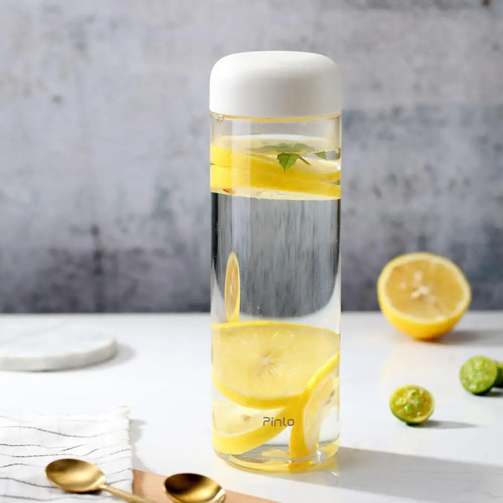 Xiaomi Pinlo Portable Cup Drinking Bottle Temperature resistance Fashion Clear Plastic Water Tritan Safety Material | Электроника