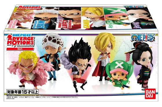 100% Оригинальные фигурки BANDAI Motion 03 набор игрушек 6 шт. Luffy Law Sanji Tony Chopper Robin Doflamingo