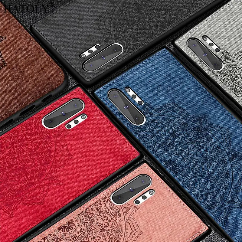 Чехол для Samsung Galaxy Note 10 Pro силиконовый чехол с тканевой текстурой телефона |