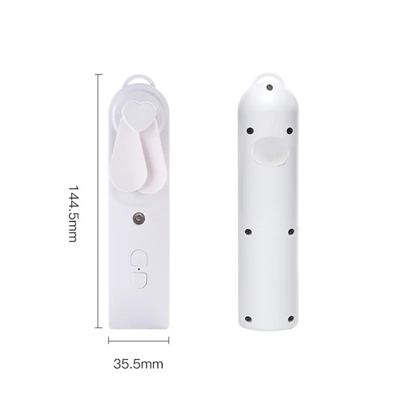 

Portable 2 In 1 Mini Fan Humidifier USB Rechargeable Handheld Fan Water Spray Mist Fan Face Steamer Air Conditioner for Outdoor
