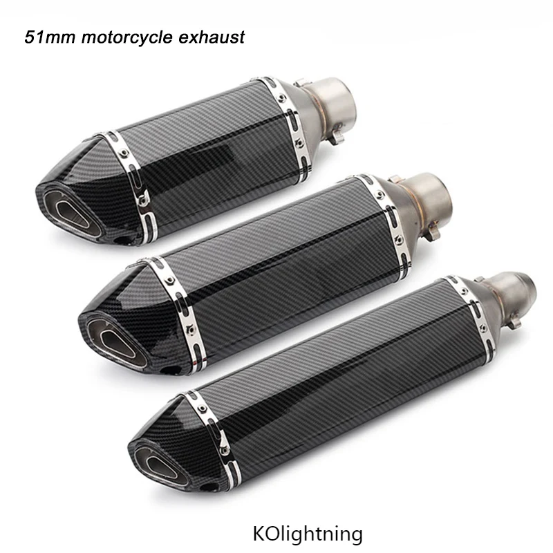 Глушитель выхлопной трубы из нержавеющей стали для мотоцикла 310 мм 370 470 с