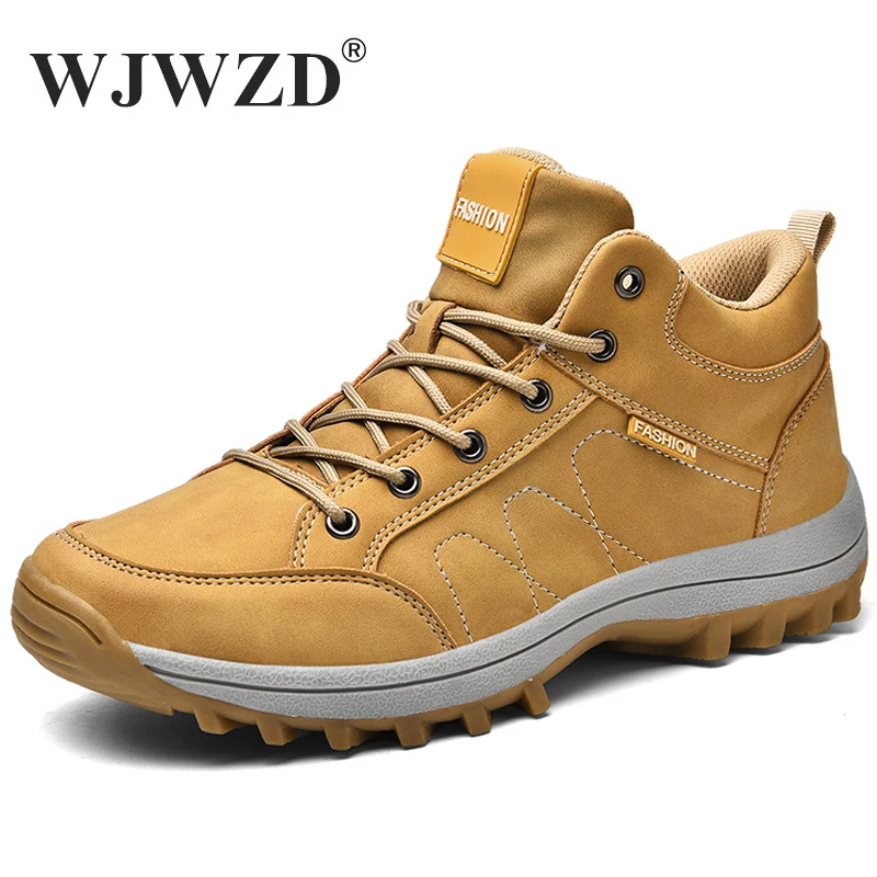 

Outdoor Climbing Trekking Boots Men Non-slip Sneakers Men's Rubber Ankle Boots Comfortable Men's Wear-resistant Hiking Shoes