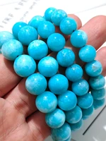 3a natural blue tianhe stone beads single lap bracelet necklace for women girl birthday gift fresh bracelets fashion jewelry