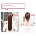 MSTN 30-Inch Synthetic Hair Fiber Heat-Resistant Straight Hair With Ponytail Fake Hair Chip-in Hair Extensions Pony Tail Wigs