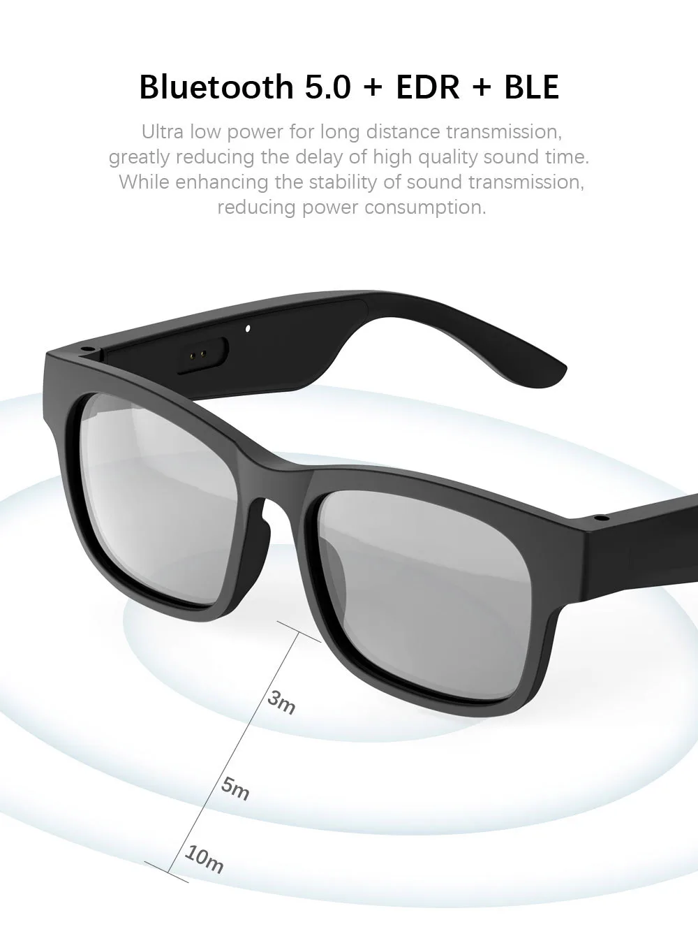 저렴한 GL-A11 블루투스 안경 스포츠 안경 선글라스 스테레오 안경