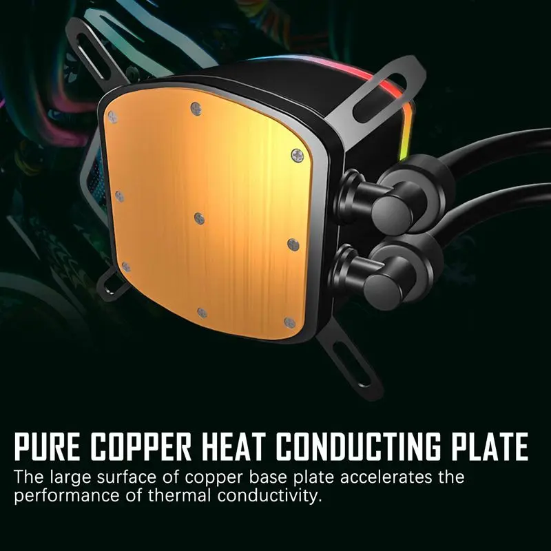 Кулер Aigo AIO RGB для процессора высокопроизводительный радиатор с водяным