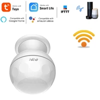 nas pd02w wifi pir motion sensor detector tuya smart life app smart home automation alarm system with bracket