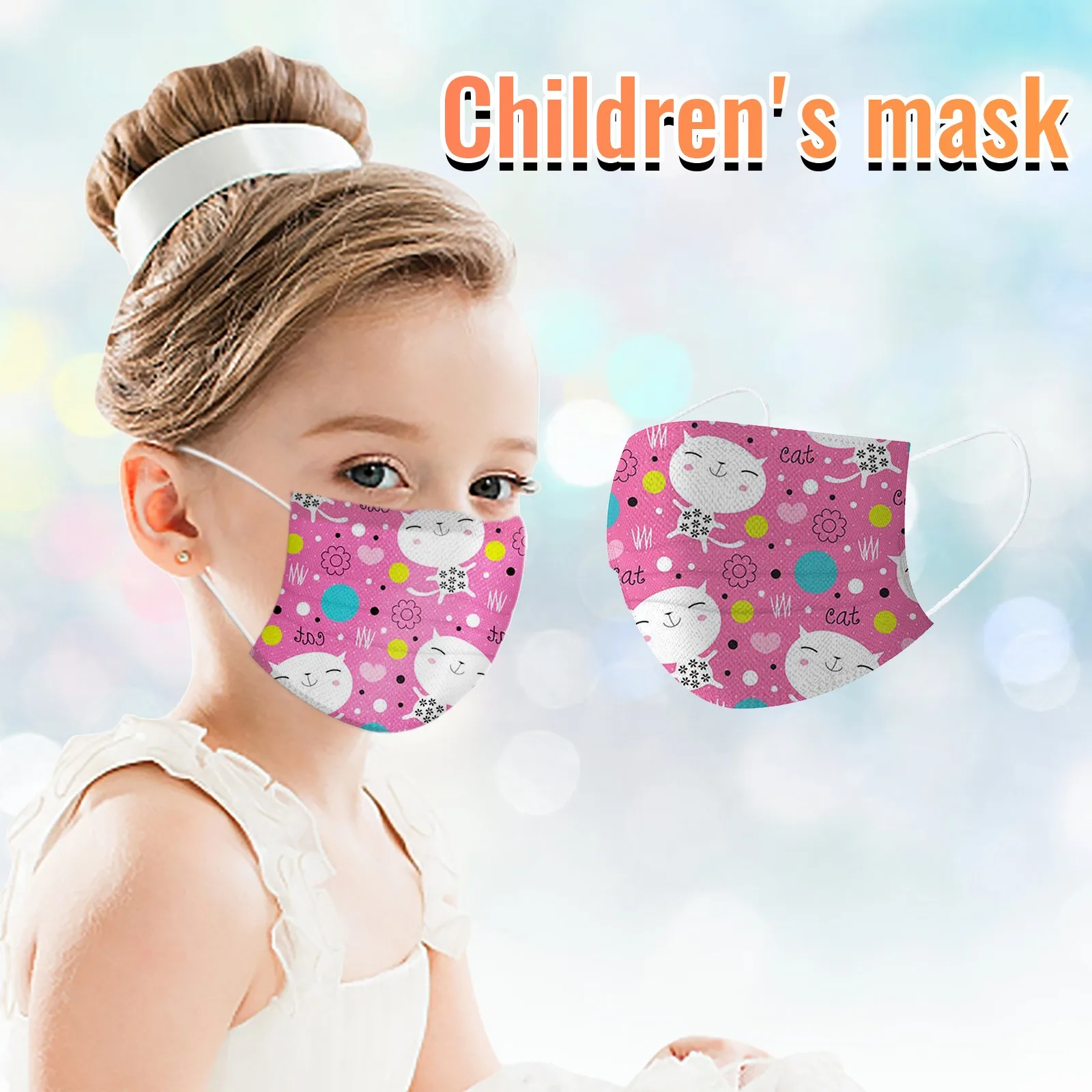 

Костюм на Хэллоуин, детская маска, Мультяшные одноразовые защитные маски, промышленные 3-слойные ушные петли, маски для детей