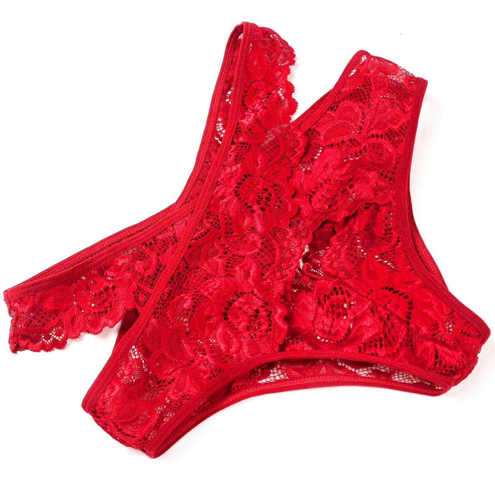 

Women Sexy 2Pcs Lingerie Set Babydoll Solid Color Lace Halter Underwear Set Ladies Cross Strap Hollow Sleepwear Nightwear