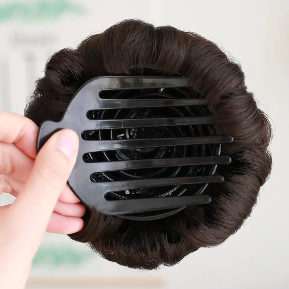 Модная пластиковая расческа для пучка синтетические волосы шиньон аксессуары