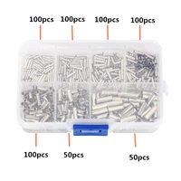 600pcs 0 5 6 0mm2 uninsulated copper terminal bootlace ferrules cord end electrical cable crimp terminals