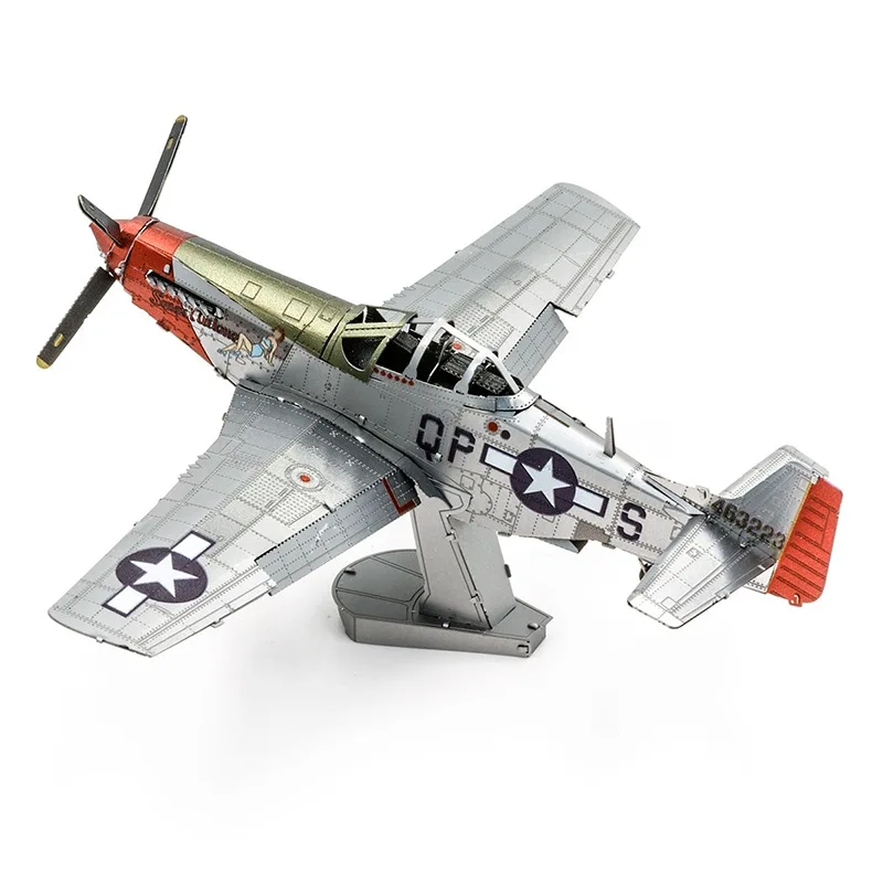 

3D Metal Puzzle P-51D MUSTANG SWEET ARLENE Fighter model KITS Assemble Jigsaw Puzzle Gift Toys For Children