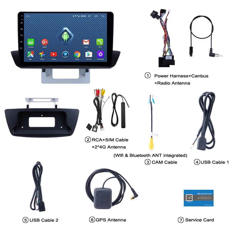 4 аппарат не привязан к оператору сотовой связи всей сети 9 дюймов Android 1 GPS