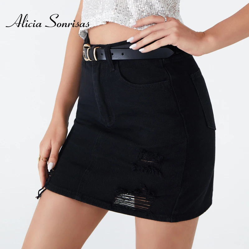 

2021 Spring Autumn Black Denim Skirt Skirt Plus Size Hip-Wrapped Skirt Loose Baggy Retro Women Plus Size Fashionable Leisure