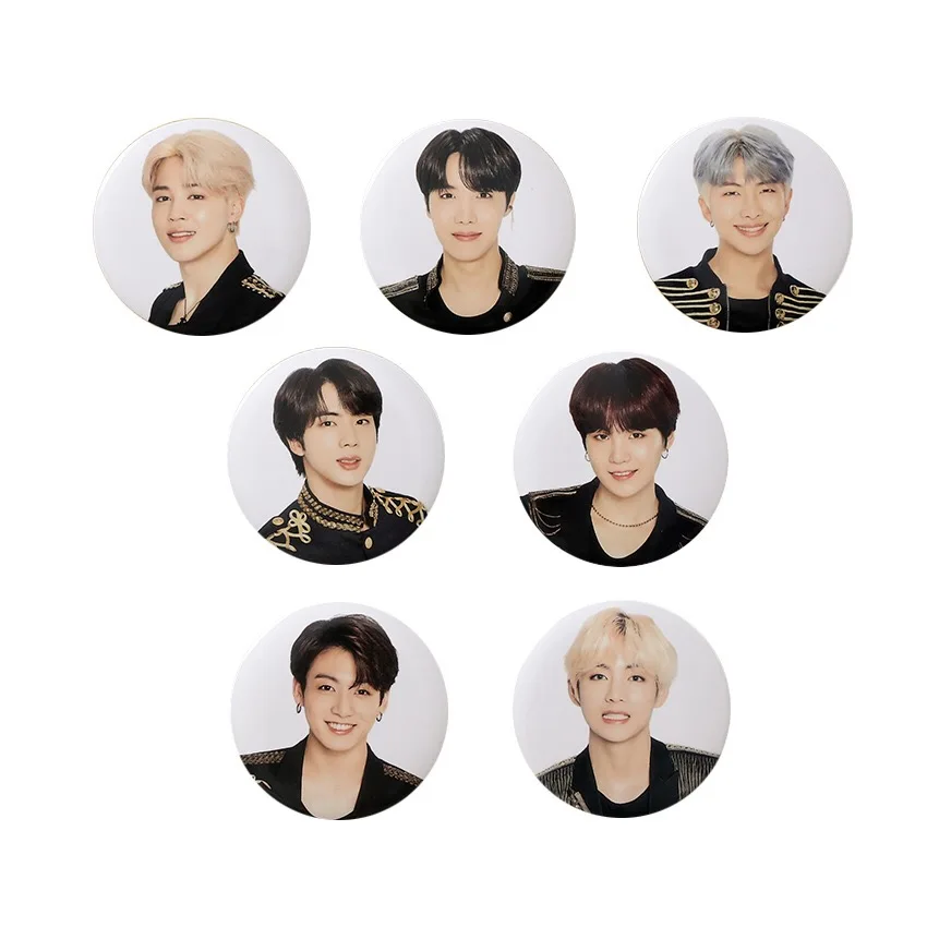 Южнокорейские группы KPOP Bangtan Boys плакаты значки булавки японский полевой