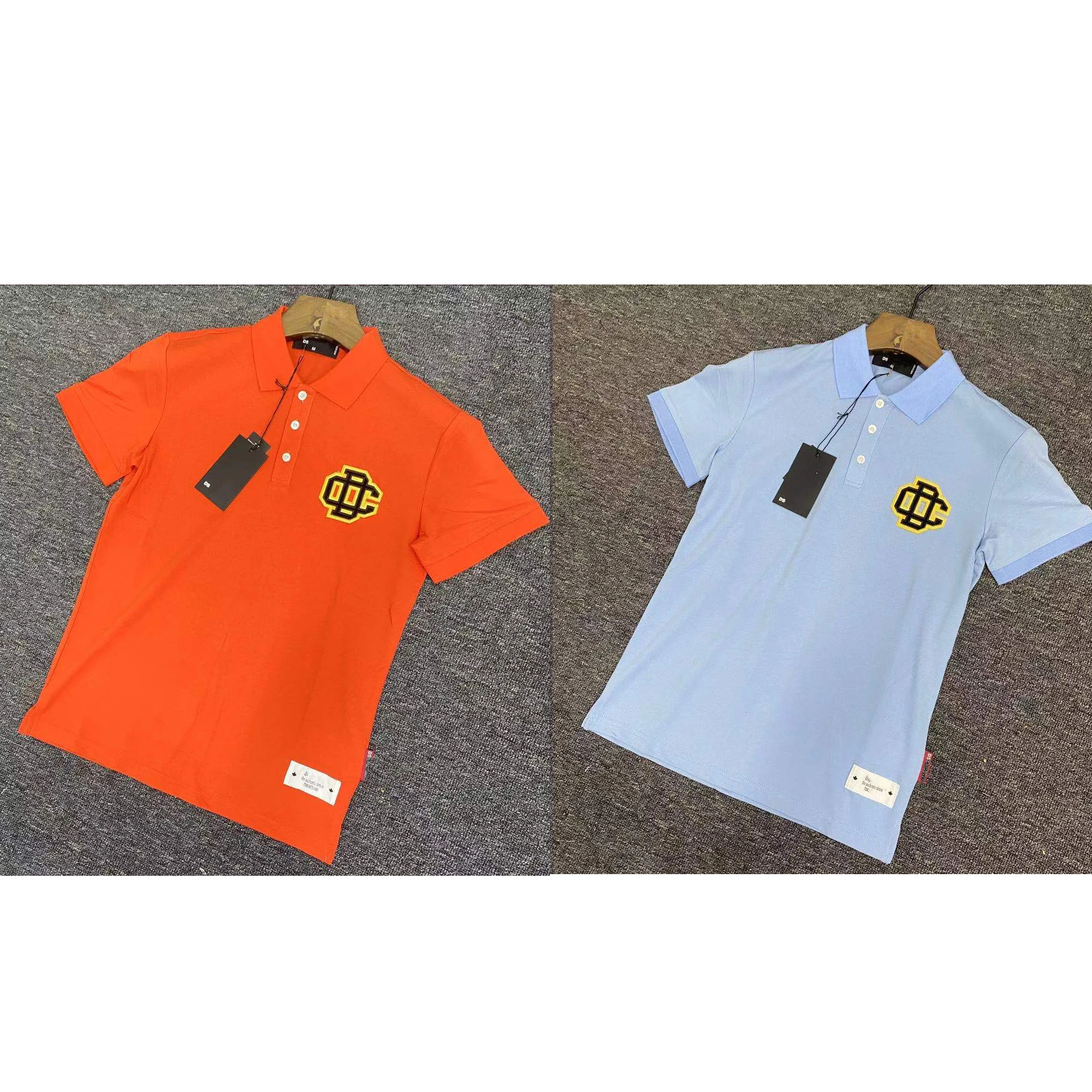 Новая рубашка-поло с принтом кленовых листьев Повседневная летняя Модная