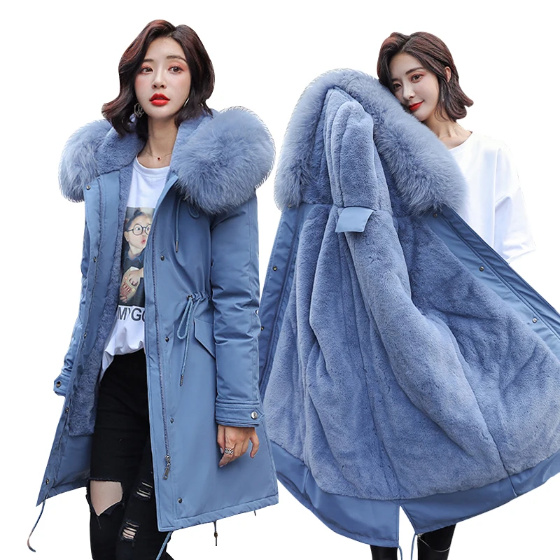 Winter Parkas 2019 winter women's Parkas coats hooded fur collar thick section warm winter Jackets snow coat jacket