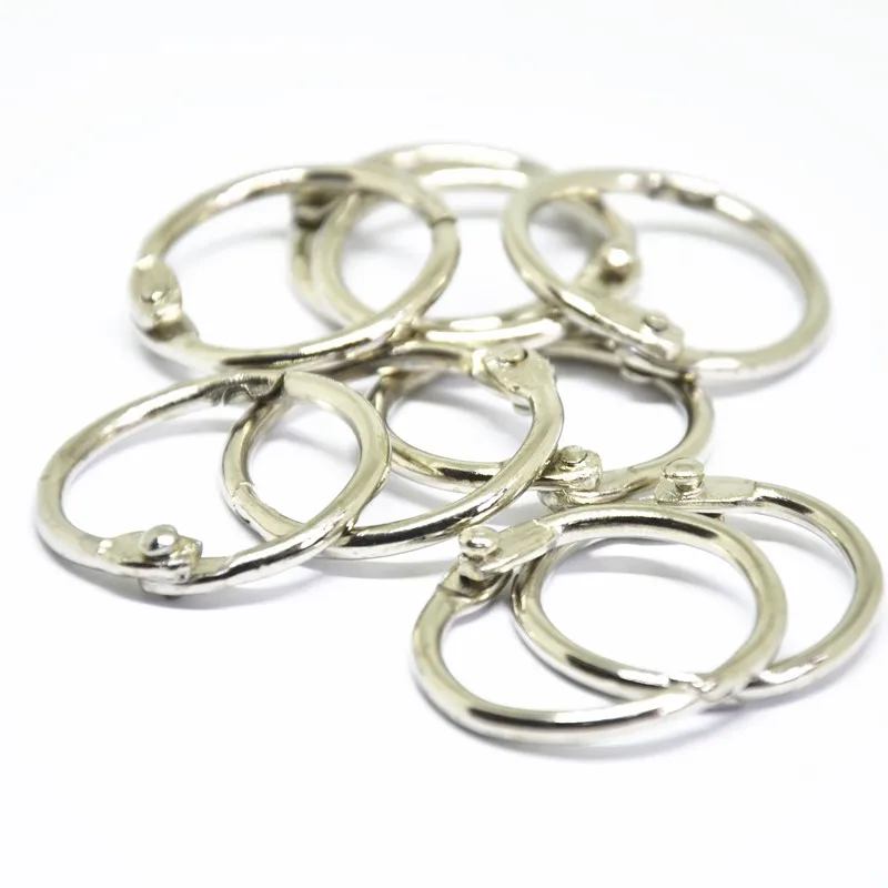 30 шт. металлическое открывающееся кольцо с пружинными воротами связывающее