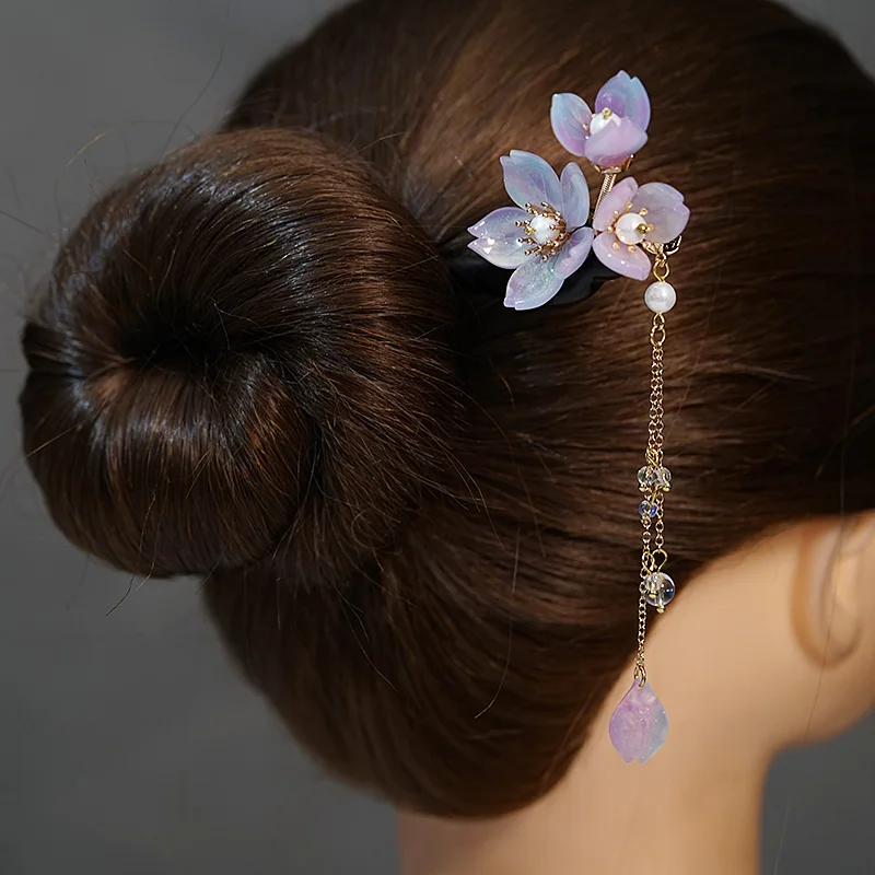 Женская шпилька для волос в стиле Ципао |