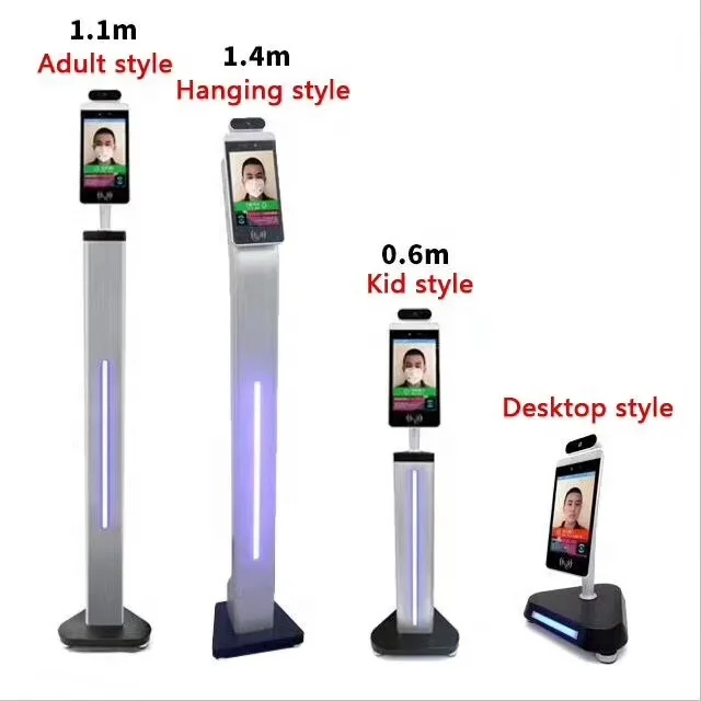 

Face recognition wall mounted temperature measurement thermometer with stand