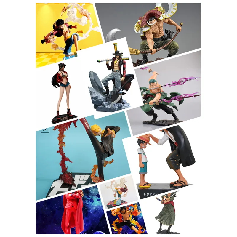 

25 см цельный аниме серия Обезьяна D. Luffy Roronoa Zoro BoaHancock Sanji Roronoa Zoro экшн-фигурка модели игрушки куклы
