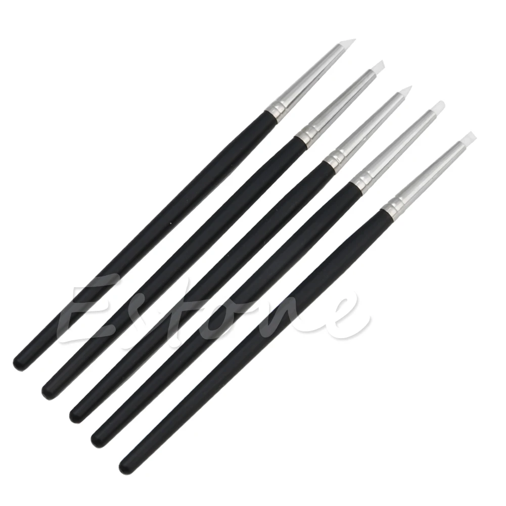 

Set of 5pcs Silicone Rubber Shapers Polymer Clay Sculpting Modelling Tools