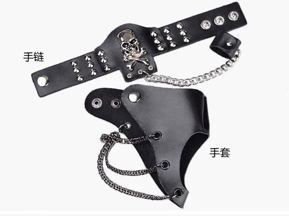 Перчатки в стиле панк для уличного танца комплект из перчаток хип-хоп с цепочкой